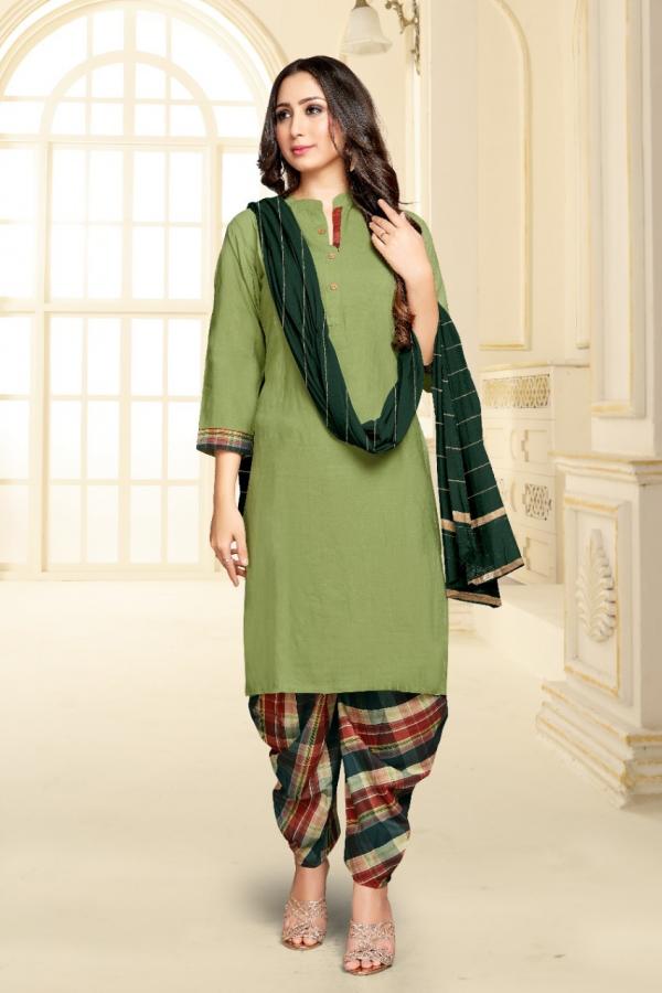 Tunic House Patiyala Rani Nx Fancy Viscose Readymade Salwar